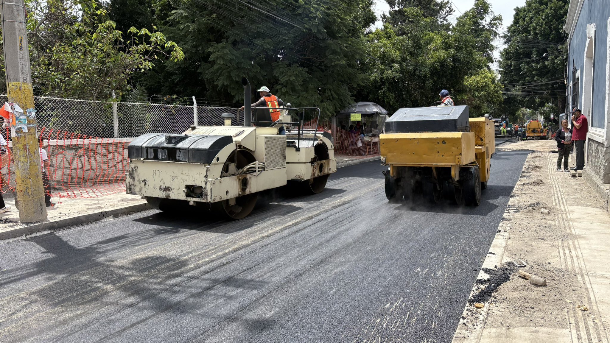 Pepe Chedraui trabajos de bacheo